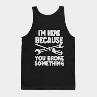 Knitting funny gift Tank Top